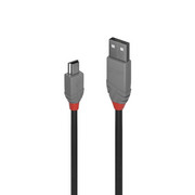 Lindy 36720 Kabel USB 2.0 A - Mini-B Anthra Line - 0,2m Zapytaj o rabat - tel: 85 747 97 50 - Raty 10x0% Lindy