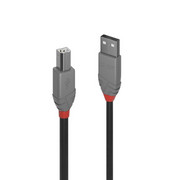 Lindy 36673 Kabel USB 2.0 A-B czarny Anthra Line - 2m Zapytaj o rabat - tel: 85 747 97 50 - Raty 10x0% Lindy