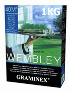 Trawa, nasiona trawy WEMBLEY  masa: 1kg, mieszanka odporna na deptanie Graminex