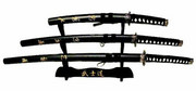 Zestaw 3 mieczy samurajskich z podstawką (SW-68L4) Master Cutlery