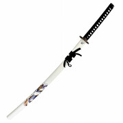 Katana Ozdobna Biała z Motywem Smoka (JSSW1356) GOODS.PL
