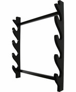 Wieszak drewniany czarny na 4 miecze (GTTC805-4) GOODS.PL