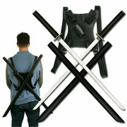 Miecze ninja - Twin Ninja Katana with Back Strap (SW-896BK3) Master Cutlery