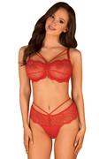 Obsessive Biustonosz ze stringami Loventy 2-pcs set