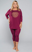 Italian Fashion Piżama z leginsami Mandala