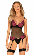 Obsessive Gorset i stringi Rosenty corset
