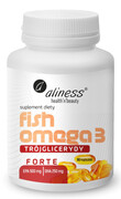 MEDICALINE Aliness Fish Omega 3 FORTE 90 kaps. Trójglicerydy 500/250mg