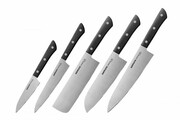 Zestaw 5 Noży Kuchennych SAMURA HARAKIRI SHR-0250B