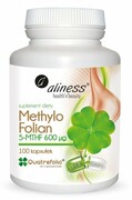 Methylo Folian 5-mthf 600 μg 100 kapsułek VEGE Aliness