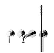 Oltens Molle bateria wannowo-prysznicowa podtynkowa 4-otworowa chrom 34105100