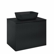 Elita Glam szafka podumywalkowa 71x54x49cm black mat 168386