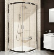 Ravak Blix BLCP4 kabina półokrągła 80x80 białe grape Anticalc 3B240100ZG