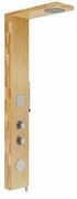 Corsan Balti panel prysznicowy z termostatem chrom drewno bambusowe B-001TCH