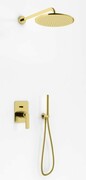 Kohlman Experience Gold zestaw prysznicowy z deszczownicą 30 cm złoty połysk QW210EGDR30 __ RABAT W KOSZYKU! __