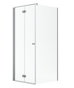 Radaway Nes Kdj B Brushed Nickel kabina 100x90cm lewa szczotkowany nikiel 10025100-91-01L/10039090-01-01