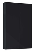 Roca Extra Kolumna łazienkowa niska z 2 drzwiami slim 80x50x12 CZARNY POŁYSK A857960351