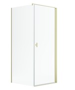 Radaway Nes 6 Kdj I Brushed Light Gold kabina 80x80cm prawa szczotkowane jasne złoto 10022080-98-01R/10039080-01-01
