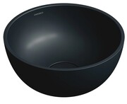 Omnires Shell M+ umywalka nablatowa Ø35 cm black lava mat SHELL350UNBLV