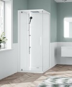 Novellini Glax 1 2.0 kabina standard 80x80 lewa biała G21GF89SMFL-1UU