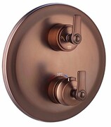 Omnires Armance bateria 3-wyjściowa podtynkowa termostatyczna miedź antyczna szczotkowana AM5238-6ORB ___ RABAT W KOSZYKU! ___