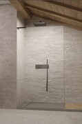 Radaway Modo 8 QL SL Black II kabina Walk-in 105x200 lewa czarny mat/szkło przejrzyste 10318105-54-01L