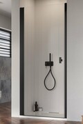 Radaway Nes 8 Black Dwj I Drzwi wnękowe 70cm lewe czarny mat/szkło przejrzyste 10076070-54-01L