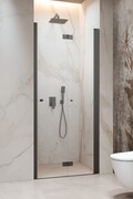 Radaway Nes Brushed GunMetal Dwb drzwi wnękowe 90cm prawe szczotkowany grafit szkło przejrzyste 10029090-92-01R