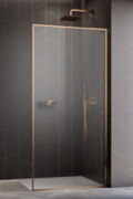 Radaway Modo F SL Brushed Copper II kabina Walk-in 60x201,6cm prawa Szczotkowana Miedź szkło przejrzyste 10419064-93-01R