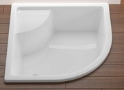 Ravak Sabina LA brodzik połokrągły 80x80cm biały GPX11004