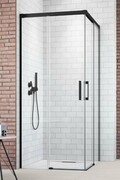 Radaway Idea Black Kdd kabina 80x120cm czarny mat/szkło przejrzyste 387061-54-01L/387064-54-01R