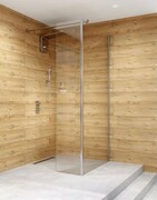 Clusi Ares kabina Walk-in z ścianką boczną 120x200 cm prawa przejrzyste 3329ARE120P