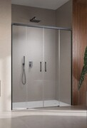 Radaway Idea 8 DWD Brushed GunMetal drzwi wnękowe 150cm szczotkowany grafit 10380420-92-01/10390333-01-01