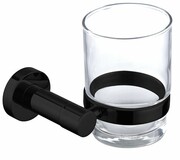 Omnires Modern Project kubek na szczoteczki wiszący czarny MP60320BL ___ RABAT W KOSZYKU! ___