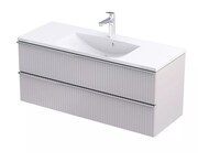 Oristo Etna szafka podumywalkowa wisząca Ryflowana 120x50x45 piaskowy mat OR52-SD2S-120-10R