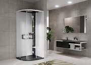 Novellini Glax 2 2.0 kabina masażowo-parowa 90x90 czarna G22R99M5-1HU