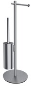 Omnires Modern Project stojak na papier i szczotkę toaletową nikiel szczotkowany MP60810NI