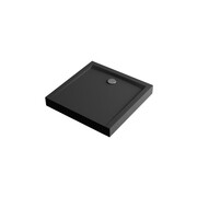 Excellent Forma Compact X brodzik kwadratowy 80x80 cm struktura, czarny mat BREX.1402.080.080.BLC