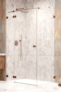 Radaway Essenza Pro 8 Brushed Copper Kdj kabina 100x110cm lewa szczotkowana miedź/szkło przejrzyste 10480612-01-01L/10520345-93-01L/10540110-01-01