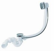 McAlpine syfon wannowy z korkiem automatycznym pokrywa stal szczotkowana HC31M-S2-1M-SN