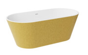 Besco Deeva Glam Złota Illume Coat 180x80 cm wanna wolnostojąca + syfon klik-klak chrom #WWA-180DGZC