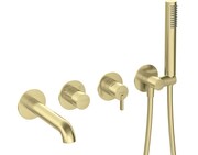 Deante SILIA Bateria wannowa 4-otworowa podtynkowa złoty szczotkowany BQS R18P