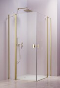 Radaway Nes 6 Kdd II Brushed Light Gold kabina 100x100cm szczotkowane jasne złoto 10031100-98-01L/10031100-98-01R