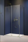 Radaway Furo Kdj Brushed Gold kabina 110x90cm lewa szczotkowane złoto 10104572-99-01L/10110530-01-01/10113090-01-01