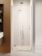 New Trendy Nesta 110x200 cm drzwi wnękowe lewe wspornik skośny szkło przejrzyste D-0852A