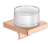 Roca Tempo dozownik szklany ścienny Rose Gold z odporną powłoką Everlux A817037RG0