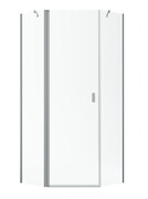 Radaway Nes Brushed Nickel Ptj kabina pięciokątna 80x100cm lewa szczotkowany nikiel 10052000-91-01L/10052400-91-01