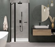 Sanplast Exa Line DJ2/EXA LINE drzwi skrzydłowe 120x200 cm czarny matowy 600-540-0830-59-401