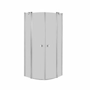 Roca Capital kabina półokrągła ze ścianką stałą 80x80cm przejrzyste AM4308012M