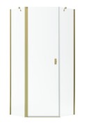 Radaway Nes Gold Ptj kabina pięciokątna 100x100cm lewa złoty połysk 10052000-09-01L/10052100-09-01
