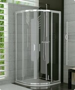 SanSwiss Top-Line Ter Kabina półokrągła 90cm profil srebrny TER500900107